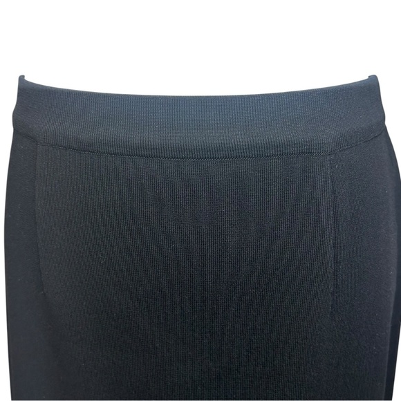 Misook Small Straight Knit Skirt Black Minimalist Staple Office Siren Pull On - Picture 7 of 13